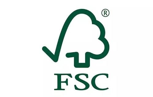 Selo FSC de certificação de madeira reflorestada.